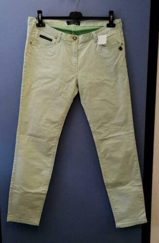 Maison Scotch licht mint groene broek "regular" mt 32 36046, Kleding | Dames, Maat 38/40 (M), ., Zo goed als nieuw, Lang