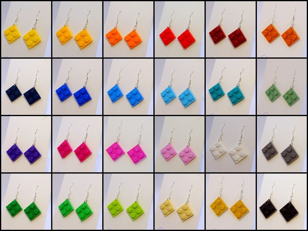LEGO oorbellen in alle kleuren!, Overige materialen, Hangers, Overige kleuren, Verzenden
