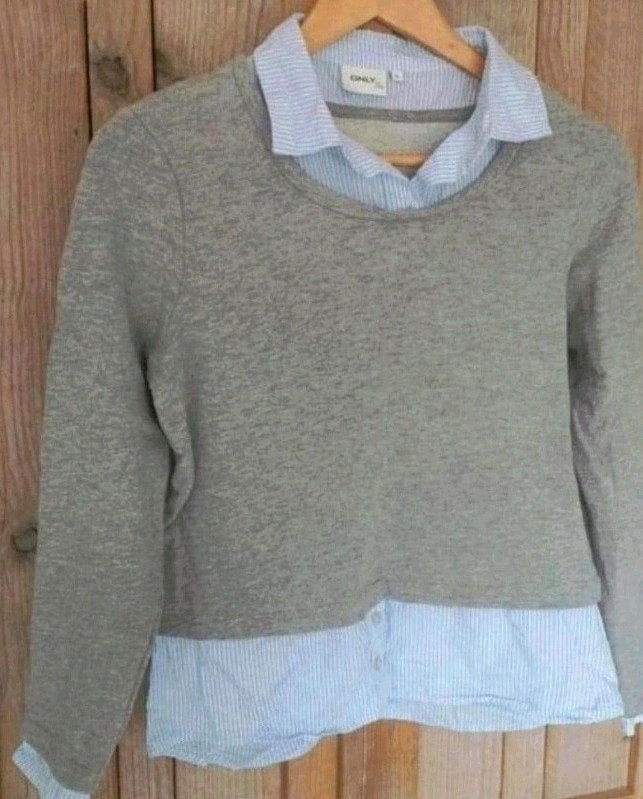 Only sweater met blouse details ZGAN maat S, Only, Blauw, Ophalen of Verzenden, Zo goed als nieuw