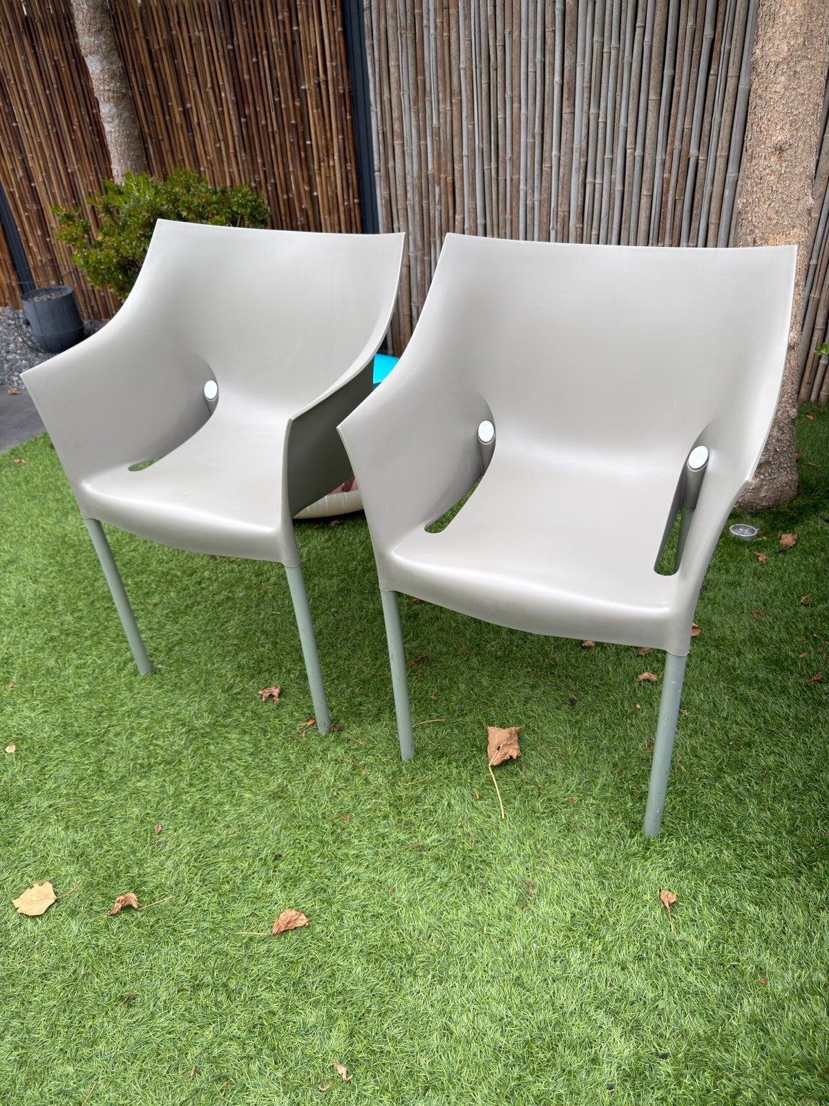 Set van 2 Dr. No tuinstoelen van Philippe Starck, Ophalen, Gebruikt, Kunststof, Stapelbaar