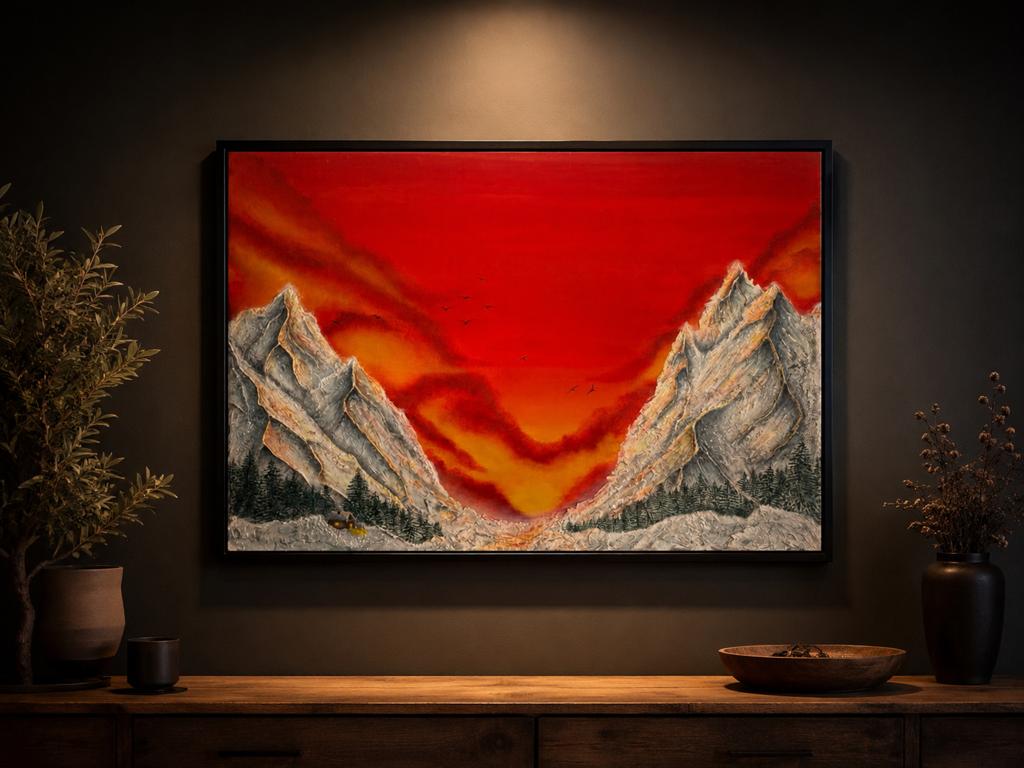 Structure Art 140x100cm with space for led lights, Ophalen of Verzenden