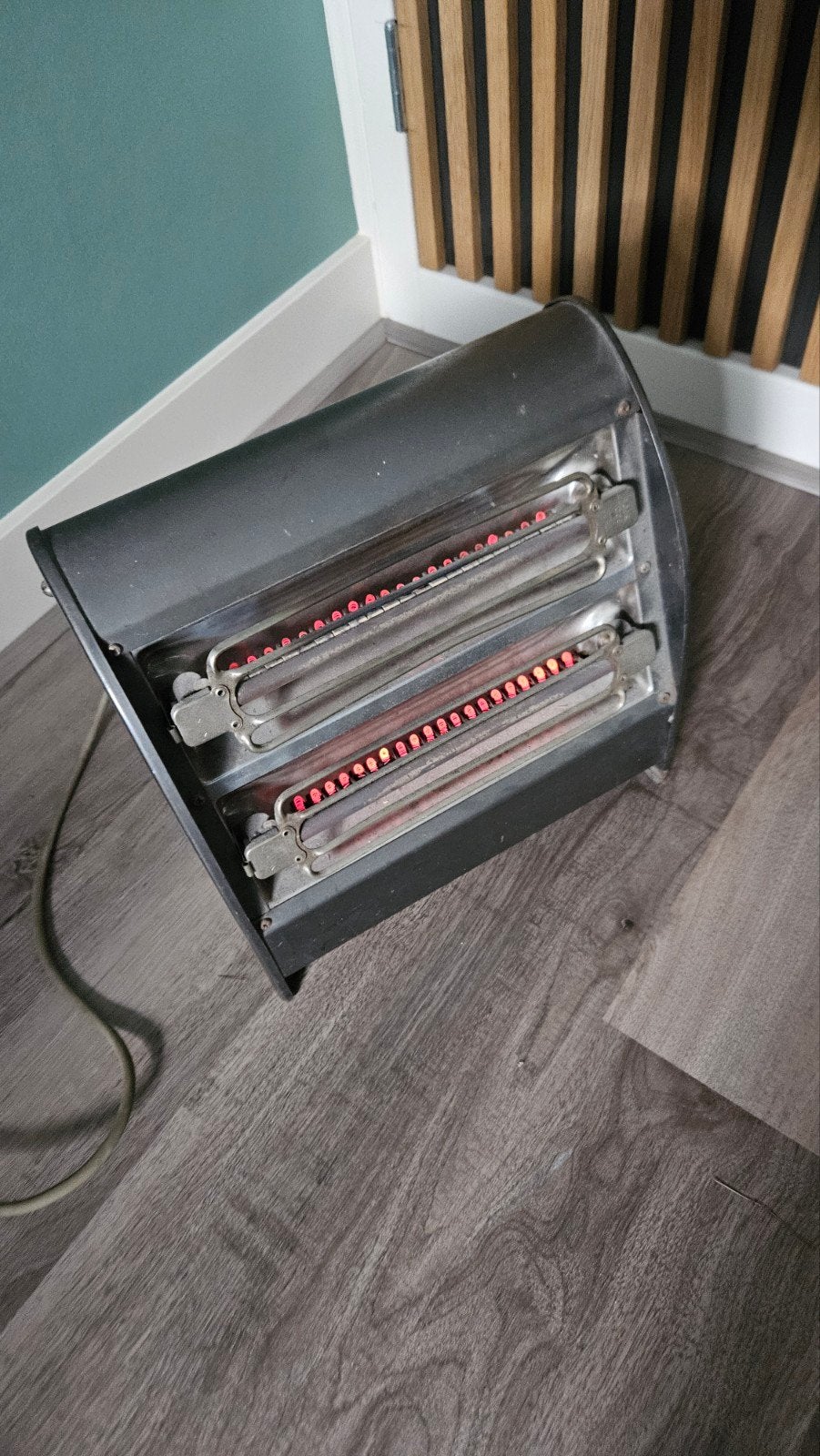 straalkachel retro/ vintage opruiming, Ophalen of Verzenden, Gebruikt, Elektrisch, Vloer