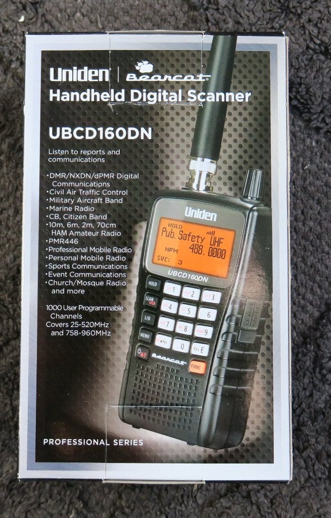 Uniden Bearcat UBCD160DN voorgeprogrammeerd+garantie+softw., Ophalen of Verzenden, Zo goed als nieuw, 500 kanalen of meer