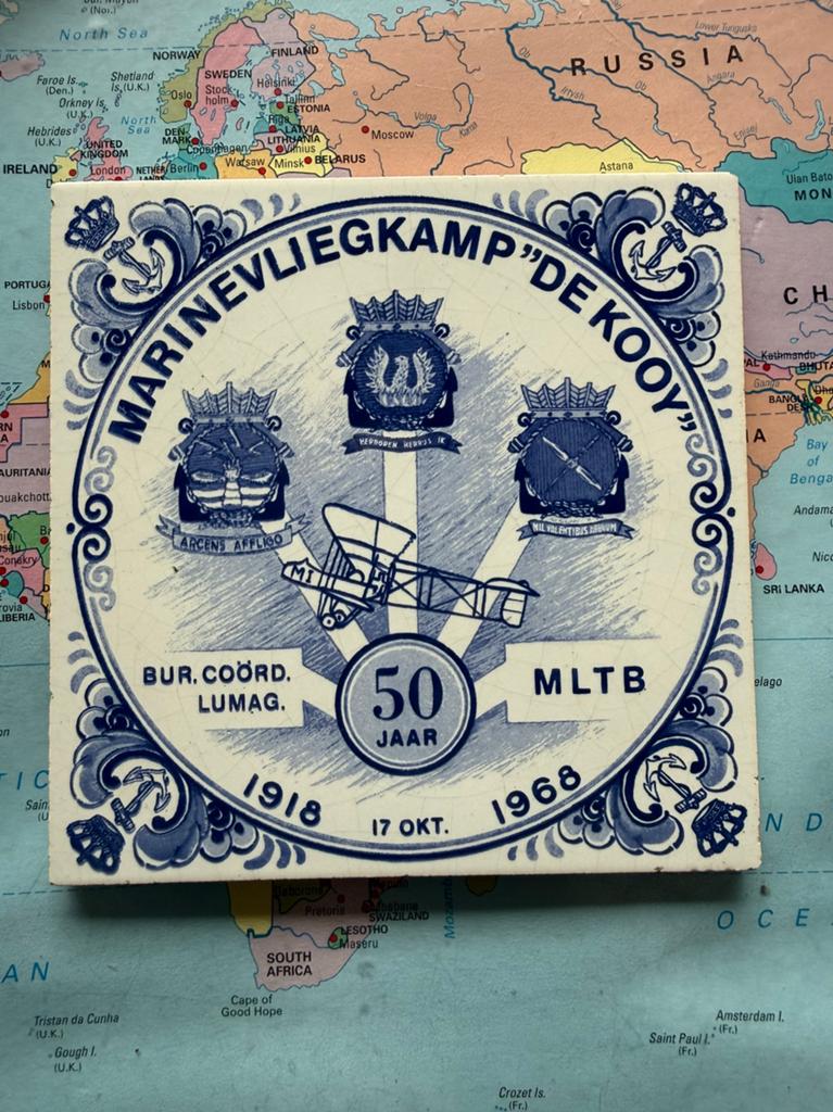 MLD MVKK tegel 1968, Ophalen of Verzenden, Marine, Nederland, Overige typen