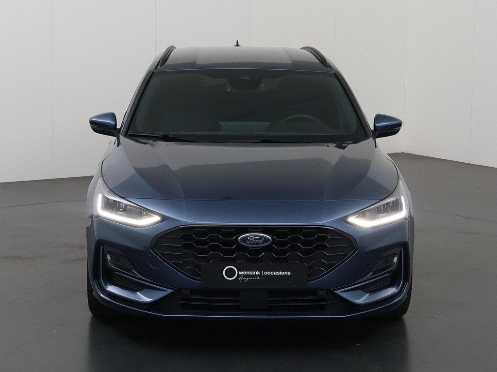 Ford Focus Wagon 1.0 EcoBoost Hybrid ST Line X | Afneembare, Auto's, Gebruikt, Blauw, Handgeschakeld, 19 km/l