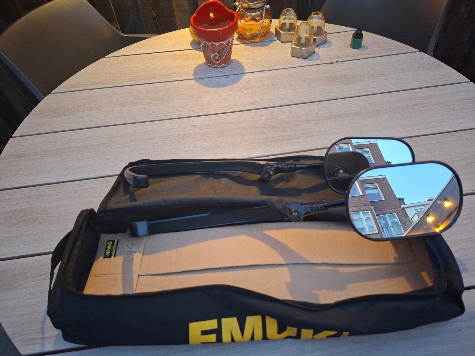 EMUK Caravanspiegels Opel Mokka, Ophalen, Gebruikt