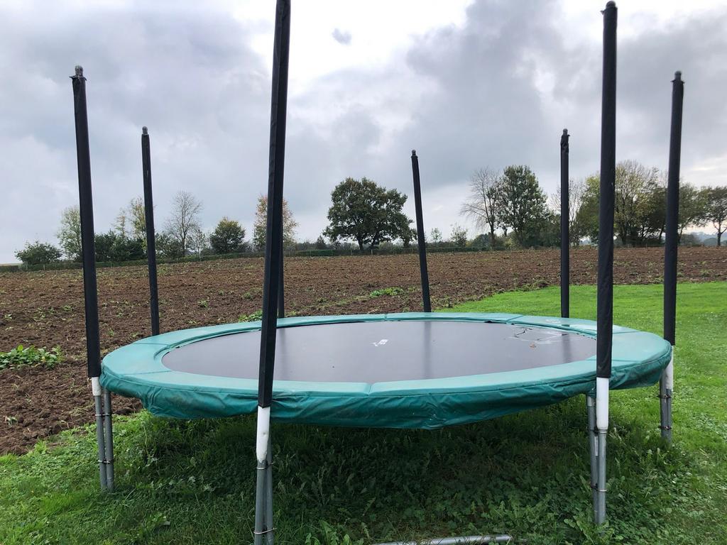 Airlife Super Zware Trampoline 423cm met 96 veren, Kinderen en Baby's, Speelgoed | Buiten | Trampolines, Ophalen, Gebruikt