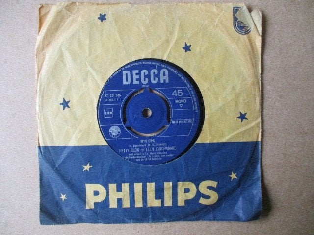 s0084 hetty blok en leen jongewaard - mn opa, Ophalen, Gebruikt, 7 inch, Overige genres