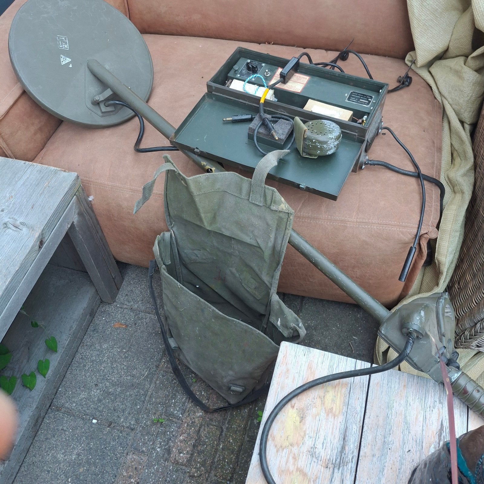 Metaaldetector met versterker BC-1141, complete set, Ophalen of Verzenden