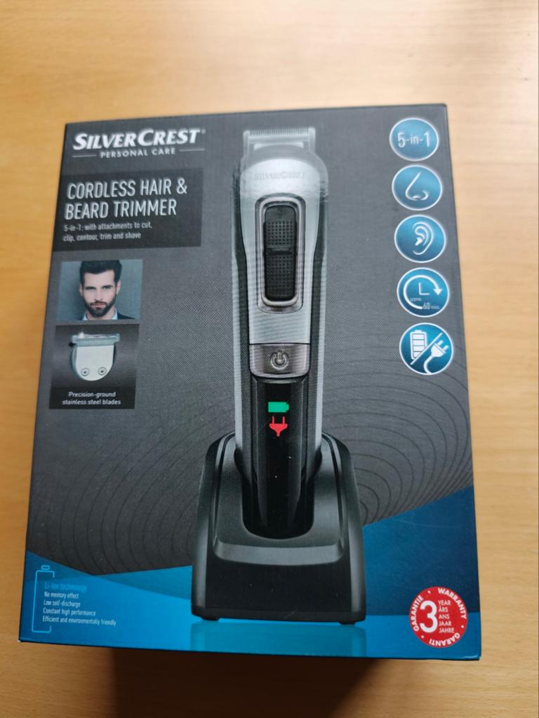 SilverCrest 5-in-1 Baard- en Haartrimmer - Splinternieuw, Ophalen of Verzenden, Nieuw, Scheren en Epileren