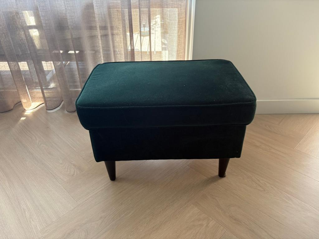 Bankje en kussens, Huis en Inrichting, Banken | Voetenbanken en Poefen, Ophalen, Minder dan 50 cm, 125 cm of meer, Zo goed als nieuw