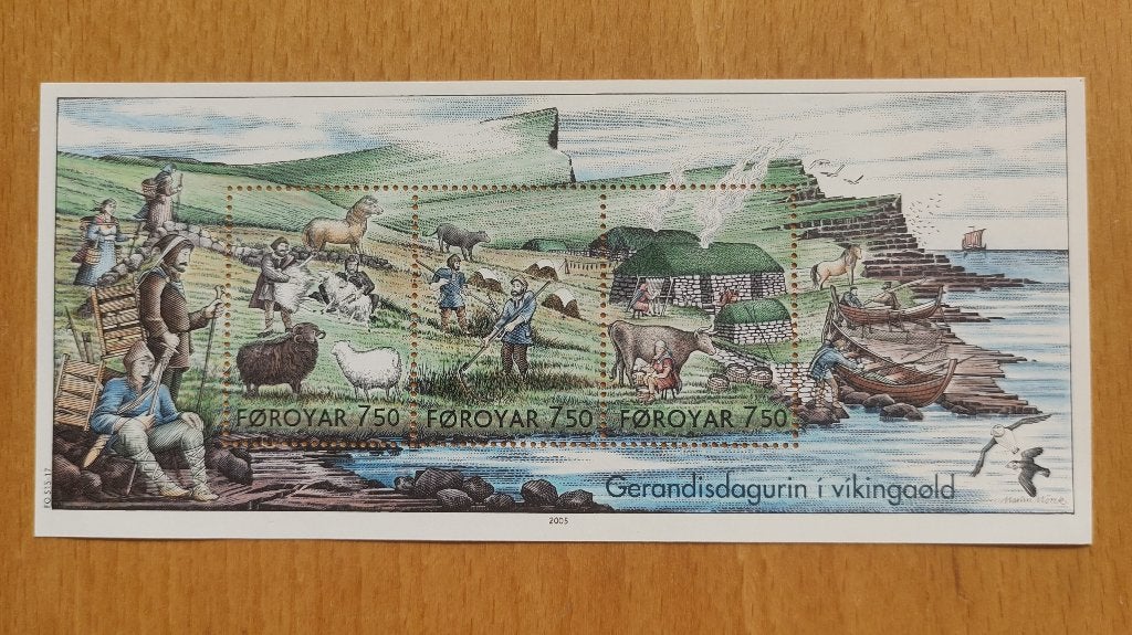 Postzegelvel "Everyday Life in the Viking Age", Verzenden, Overige landen, Postfris