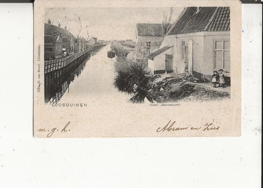 Loosduinen Vaart Geversoord 5 febr 1903, Ophalen of Verzenden, Voor 1920, Gelopen, Zuid-Holland