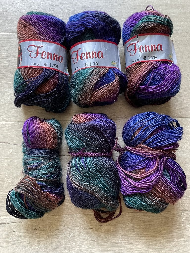 Fenna garen met kleurverloop, Hobby en Vrije tijd, Breien en Haken, Ophalen of Verzenden, Zo goed als nieuw, Breien of Haken, Wol of Garen