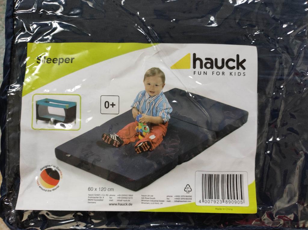 Hauck Travel bed mattress Sleeper 60 x 120 cm - Uni Navy, Ophalen, Gebruikt, Minder dan 140 cm, Matras