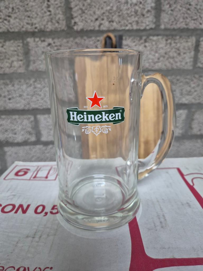 6 stuks Heineken Bierpul á 50 cl, Heineken, Nieuw, Ophalen of Verzenden, Pul(len)