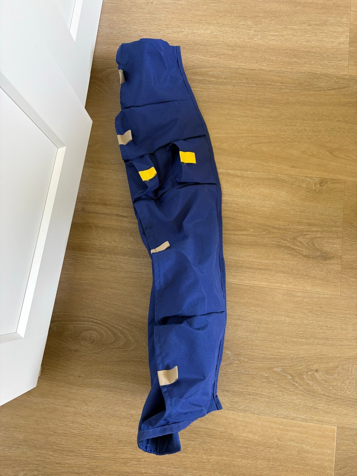 IKEA MOJIGHET Opbergzak - Blauw, Huis en Inrichting, Woonaccessoires | Overige, Zo goed als nieuw, Textiel, Blauw, Ophalen