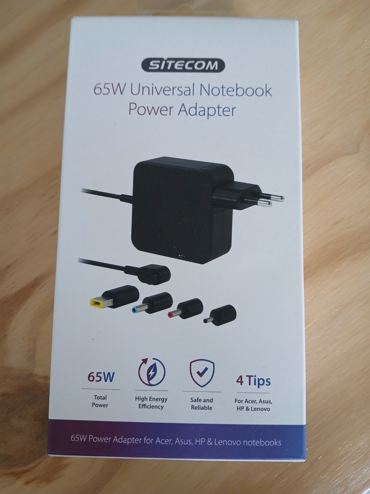 SITECOM 65W Universele Laptop Lader - Acer, Asus, HP, Lenovo, Ophalen of Verzenden, Nieuw, SITECOM