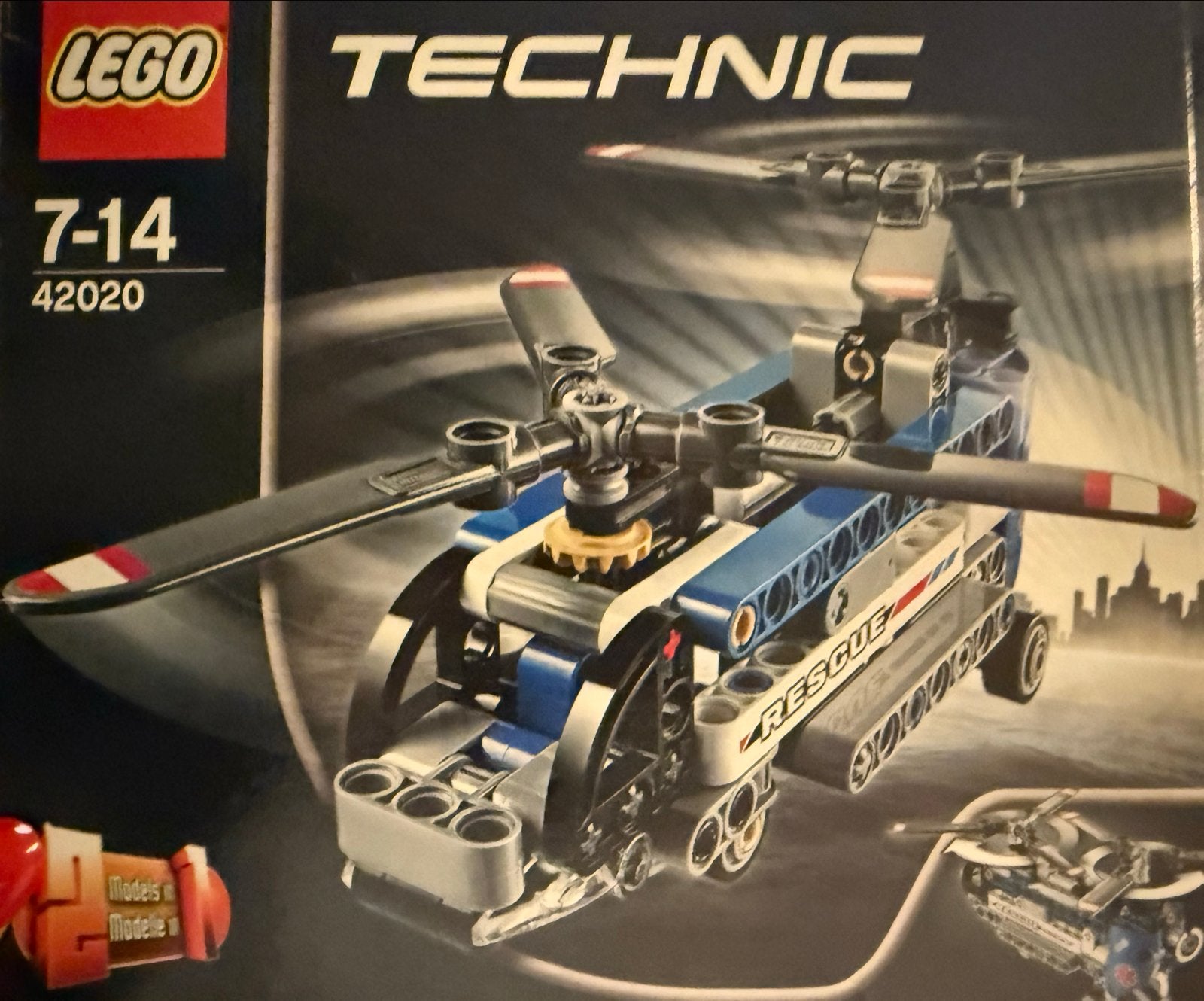 Lego Technic 42020 Helikopter compleet incl. Doos en handl., Ophalen of Verzenden, Gebruikt, Overige merken
