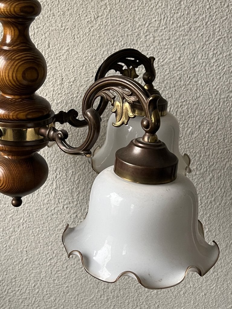 Hanglamp klassiek model met 5 armen, Huis en Inrichting, Ophalen, Gebruikt, Minder dan 50 cm