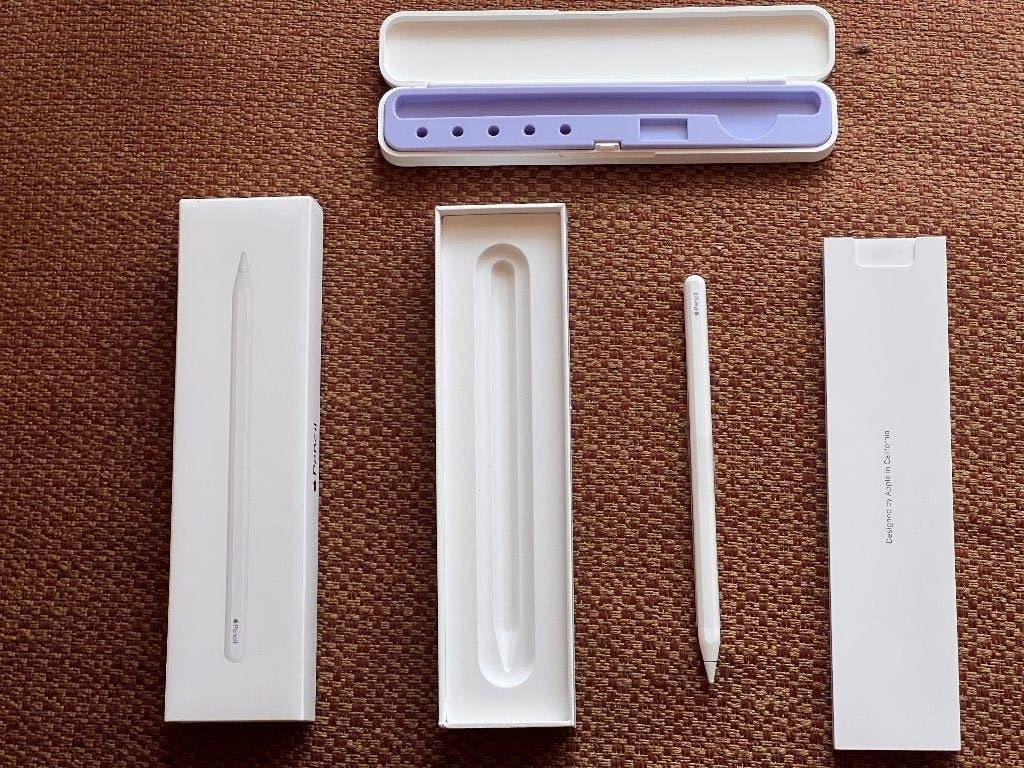 Apple Pencil (2e generatie) + hoesje – als nieuw, Computers en Software, Apple iPads, 10 inch, Apple iPad, Wit, Ophalen of Verzenden