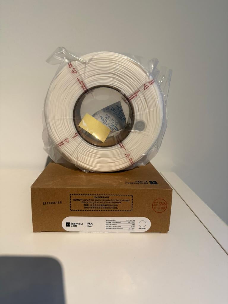 Bambu Lab PLA Basic Refill Filament – Jade White - 10100, Ophalen of Verzenden, Nieuw