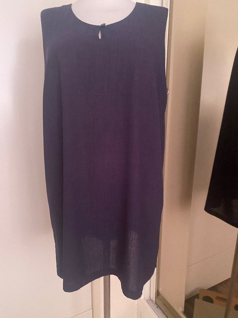 top mouwloos Support XL blauw linnenlook, Maat 46/48 (XL) of groter, Ophalen of Verzenden, Zo goed als nieuw, Zonder mouw