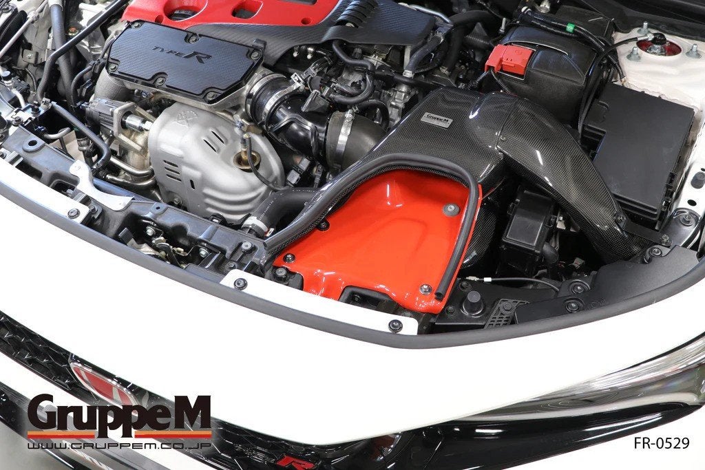 Gruppe M Carbon airbox luchtfilter intake - Civic Type-R FL5, Ophalen of Verzenden