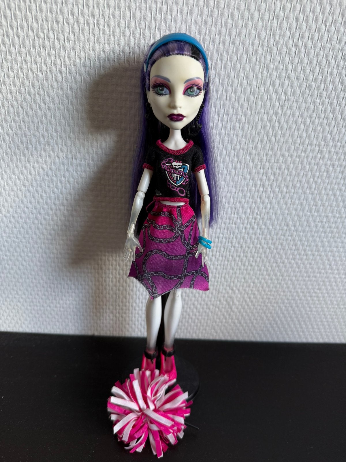 Monster high Spectra pop, Ophalen of Verzenden, Zo goed als nieuw, Pop