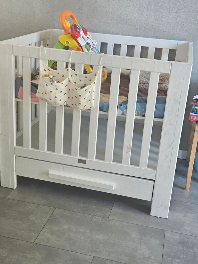 Wit houten ledikant met lade - Coming Kids, Ophalen of Verzenden, Gebruikt, Ledikant