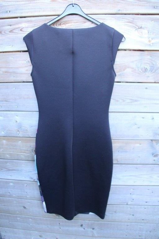 Jurk zwart/ kleur Art Domine Steps mt XS Vaste prijs, Kleding | Dames, Zwart, Ophalen of Verzenden, Zo goed als nieuw, Steps