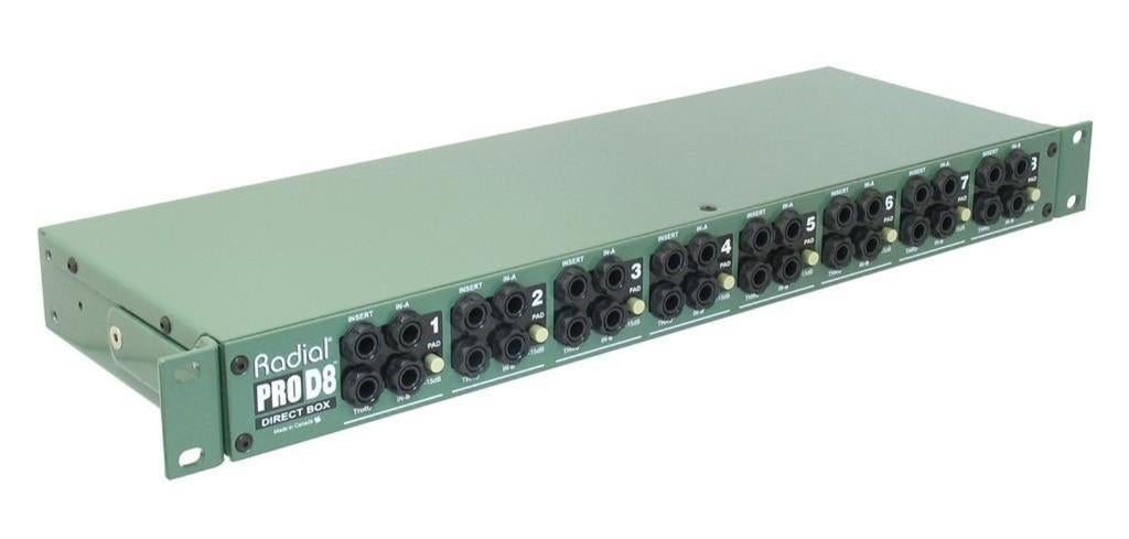 Radial ProD8 8-kanaals rackmount DI 1U, ., Overige typen, Nieuw, Ophalen of Verzenden