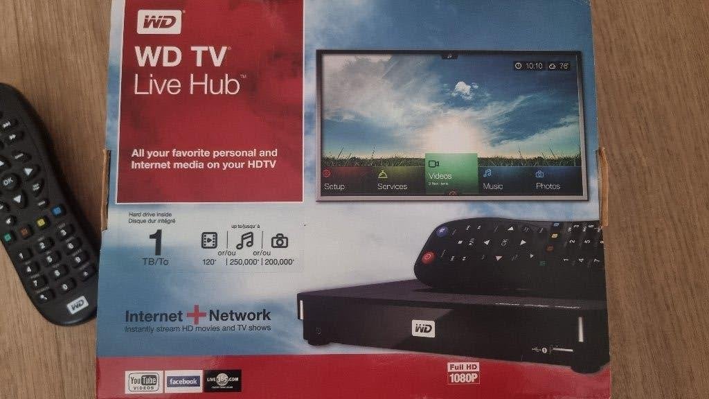 WD live TV hub, Verzenden, Zo goed als nieuw, HDMI, 500 tot 1500 GB