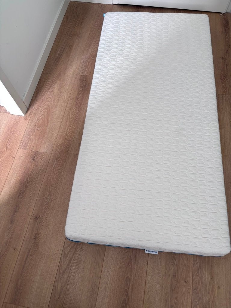 Aerosleep matras 150x70 incl 3 Aerosleep hoeslakens, Ophalen, 70 tot 85 cm, 140 tot 160 cm, Zo goed als nieuw