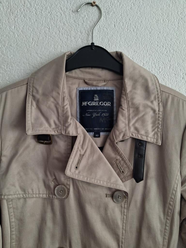 McGregor Trenchcoat Dames Maat 40 Beige, Maat 38/40 (M), McGregor, Beige, Ophalen of Verzenden