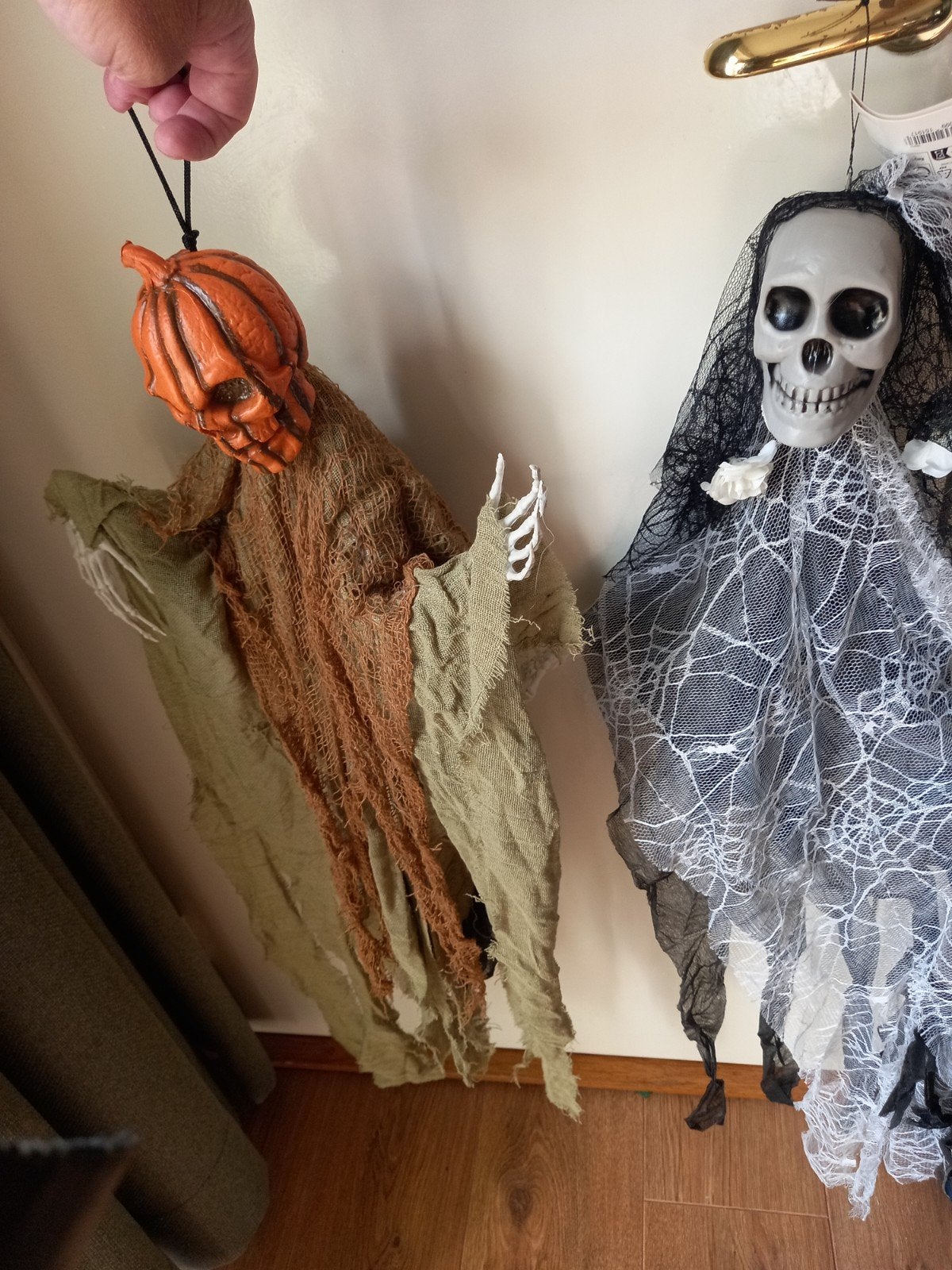 set van 2 halloweenpoppen, Ophalen of Verzenden, Nieuw, Feestartikel, Halloween of Griezel