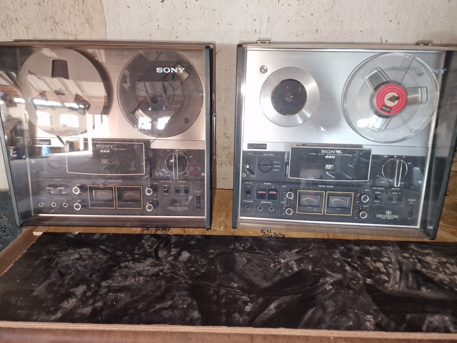 2x Sony TC-377 Bandrecorder - Werkend met stofkap, Audio, Tv en Foto, Ophalen, Bandrecorder, Met stofkap
