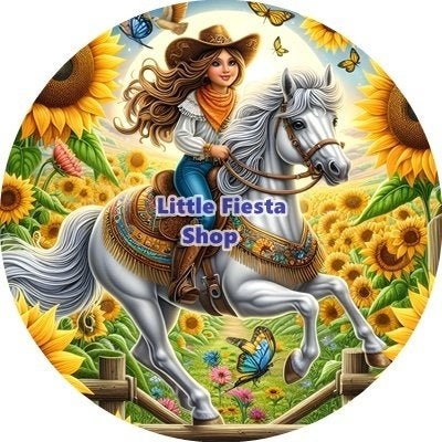 lf1300 luxe icing girl paard 19cm eetbare taart plaat print, Ophalen of Verzenden, Nieuw, Taarten, Versiering