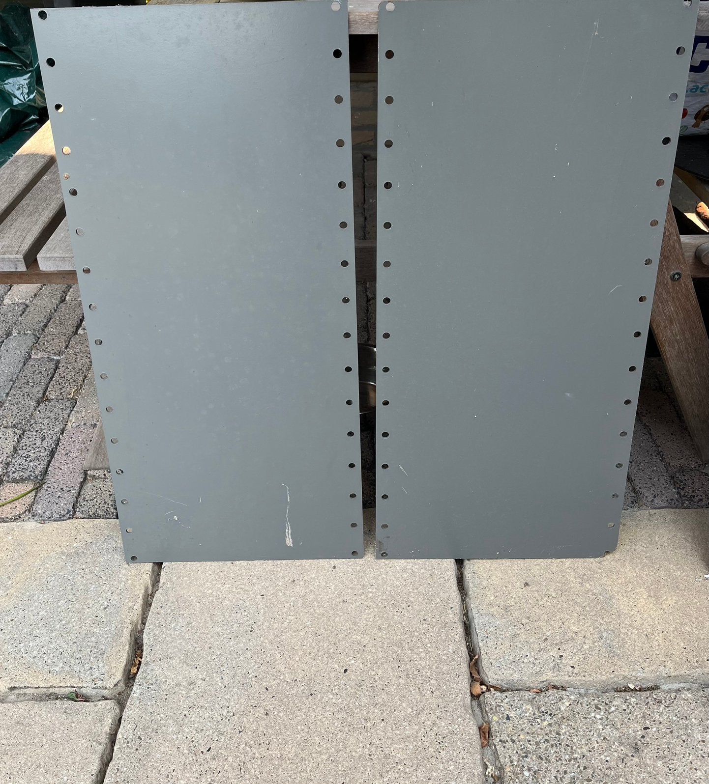 Lundia paneel grijs 2 stuks naturel 2 stuks, Ophalen, 50 tot 100 cm, Zo goed als nieuw, Minder dan 100 cm