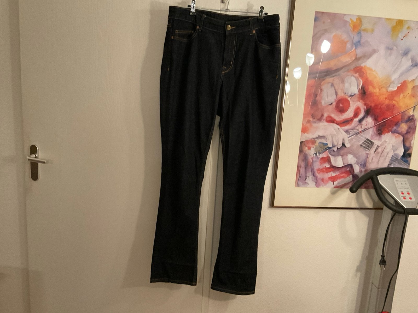 Donkerblauwe jeans, maat 42, Ophalen of Verzenden, Nieuw, Blauw, W33 - W36 (confectie 42/44)