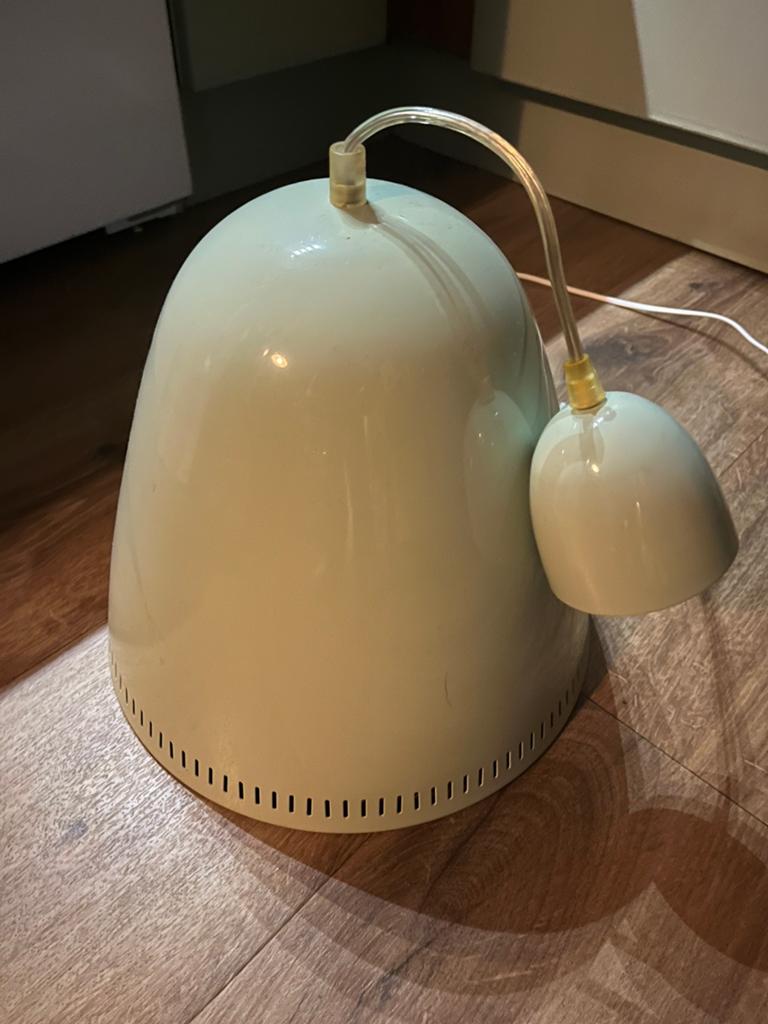 Mint groene hanglamp, Ophalen, Gebruikt, Metaal
