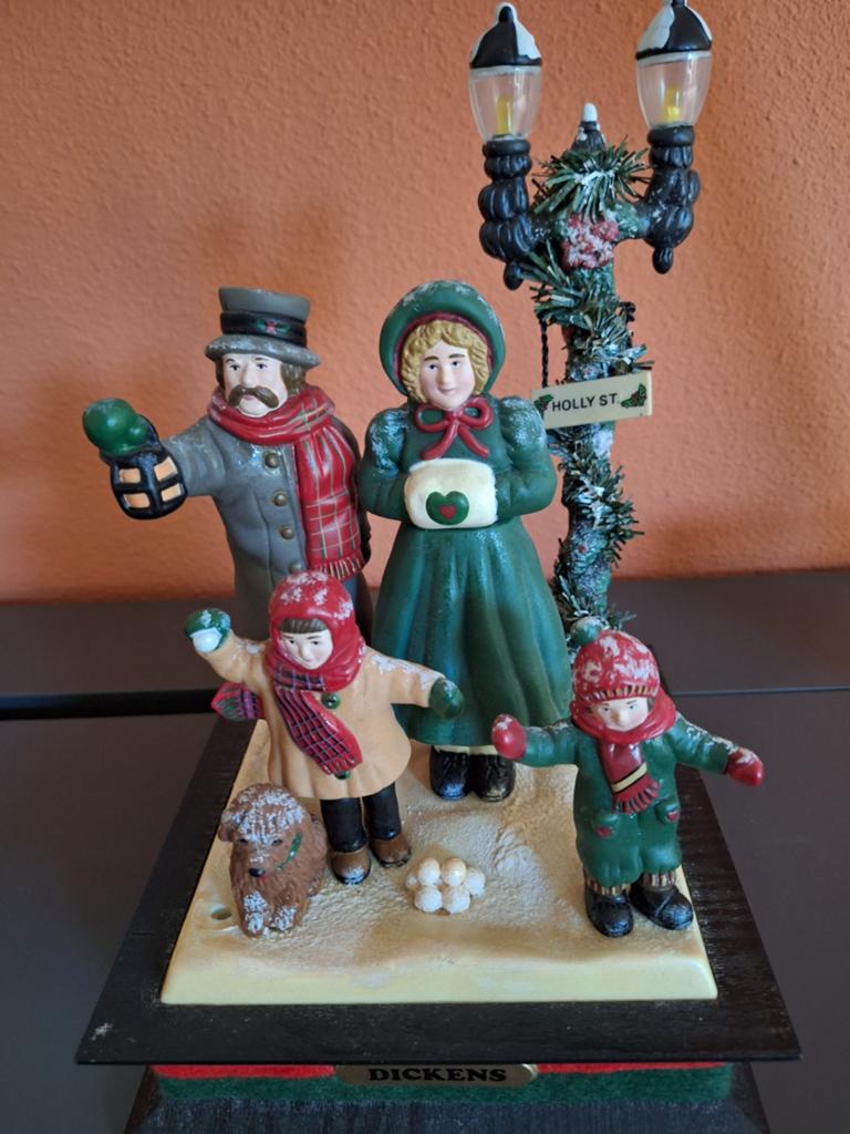 Muziekdoosje Winterse Voorstelling Kerstliedjes, Ophalen of Verzenden