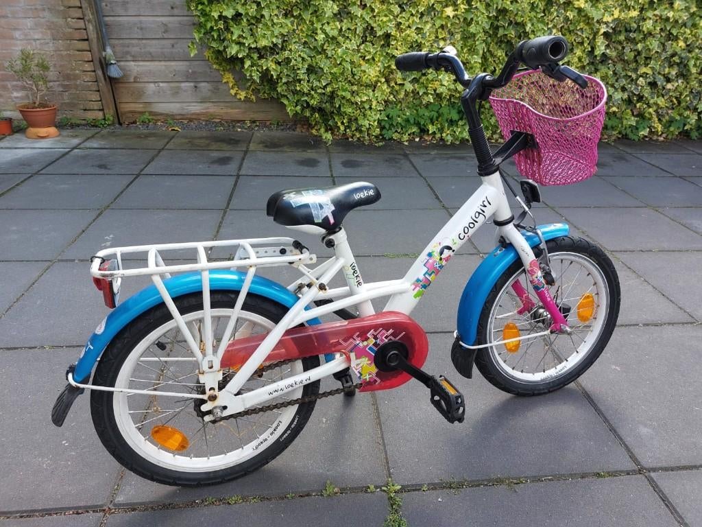 Meisje fiets 16 inch, Ophalen, Loekie Prinses, Trommelrem, 16 tot 20 inch