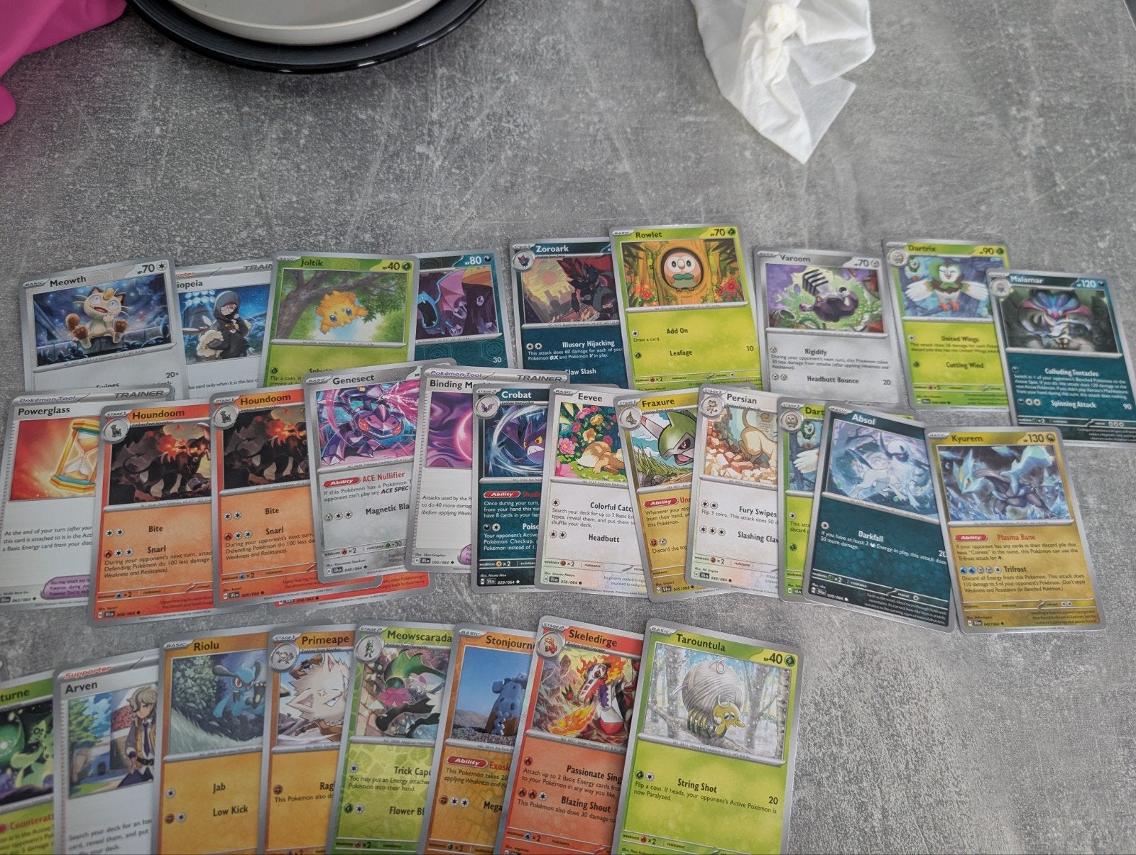 Pokémon Kaarten Bulk Lot Scarlet violet 39st, Ophalen of Verzenden, Gebruikt, Meerdere kaarten