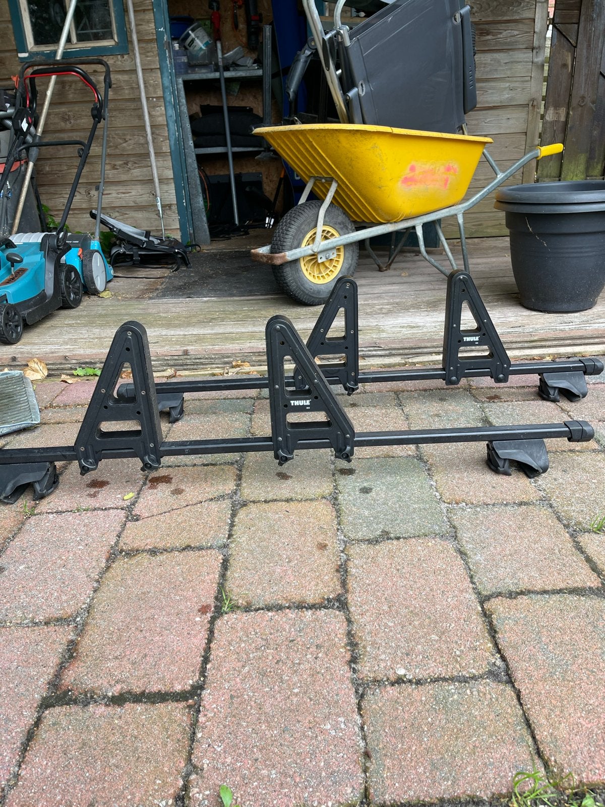 Thule dakdragers voor fietsen, Ophalen, Gebruikt