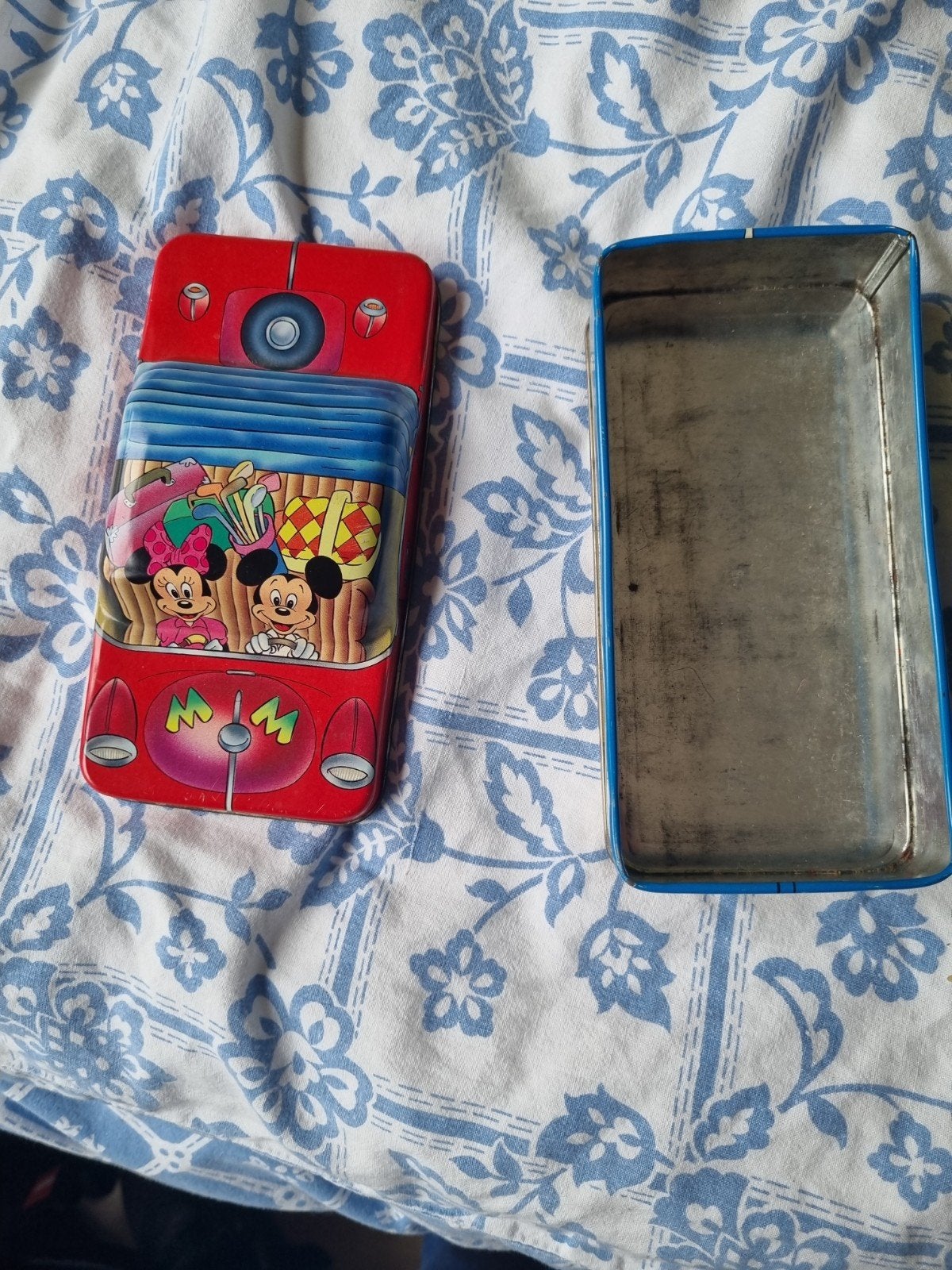 Vintage Mickey Mouse blikken doos - Disney verzamelobject, Verzamelen, Ophalen of Verzenden, Gebruikt, Overige, Overige merken