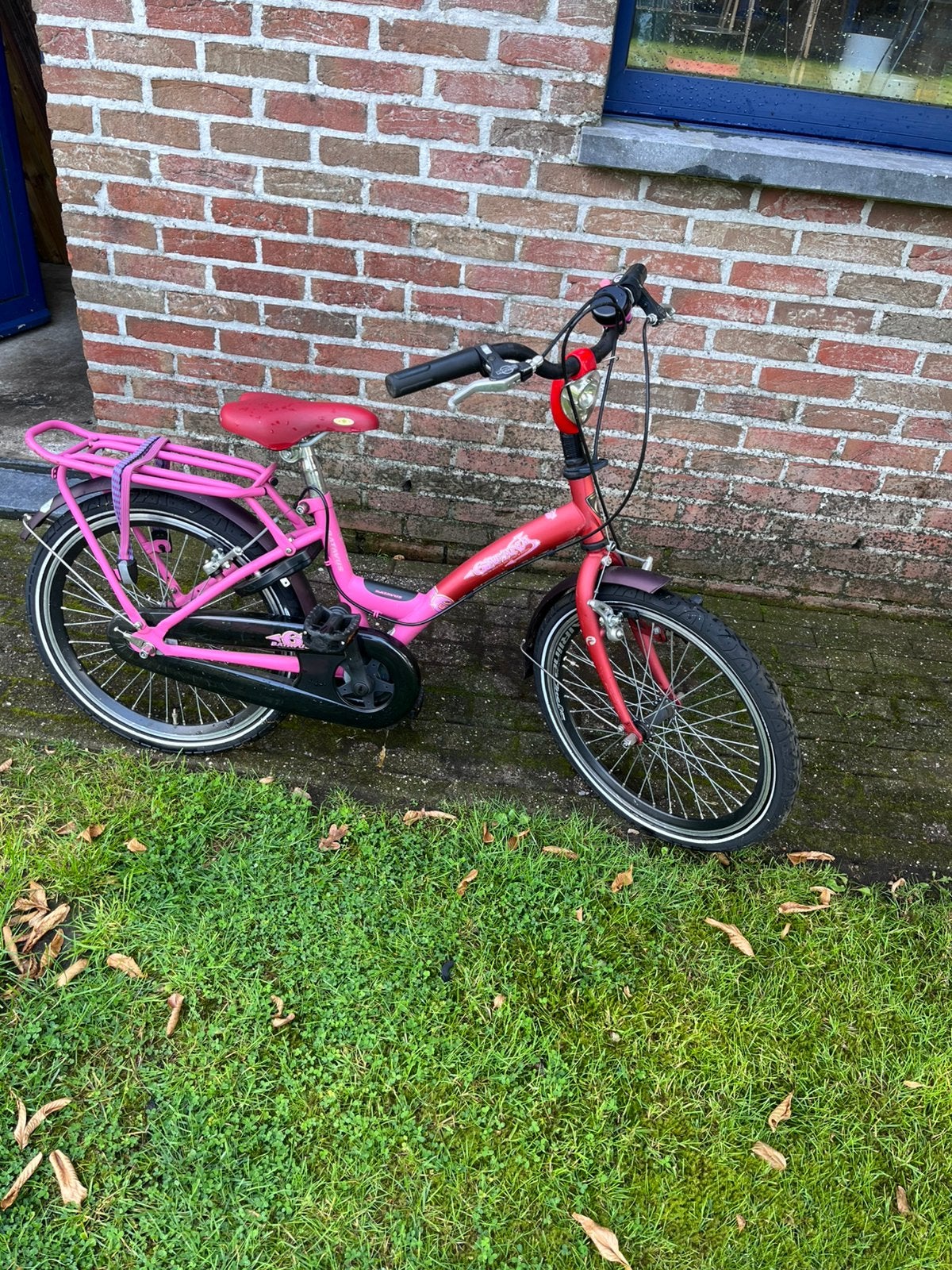 Batavus meisjesfiets 20 inch, Fietsen en Brommers, Ophalen, Gebruikt, Velgrem, Handrem