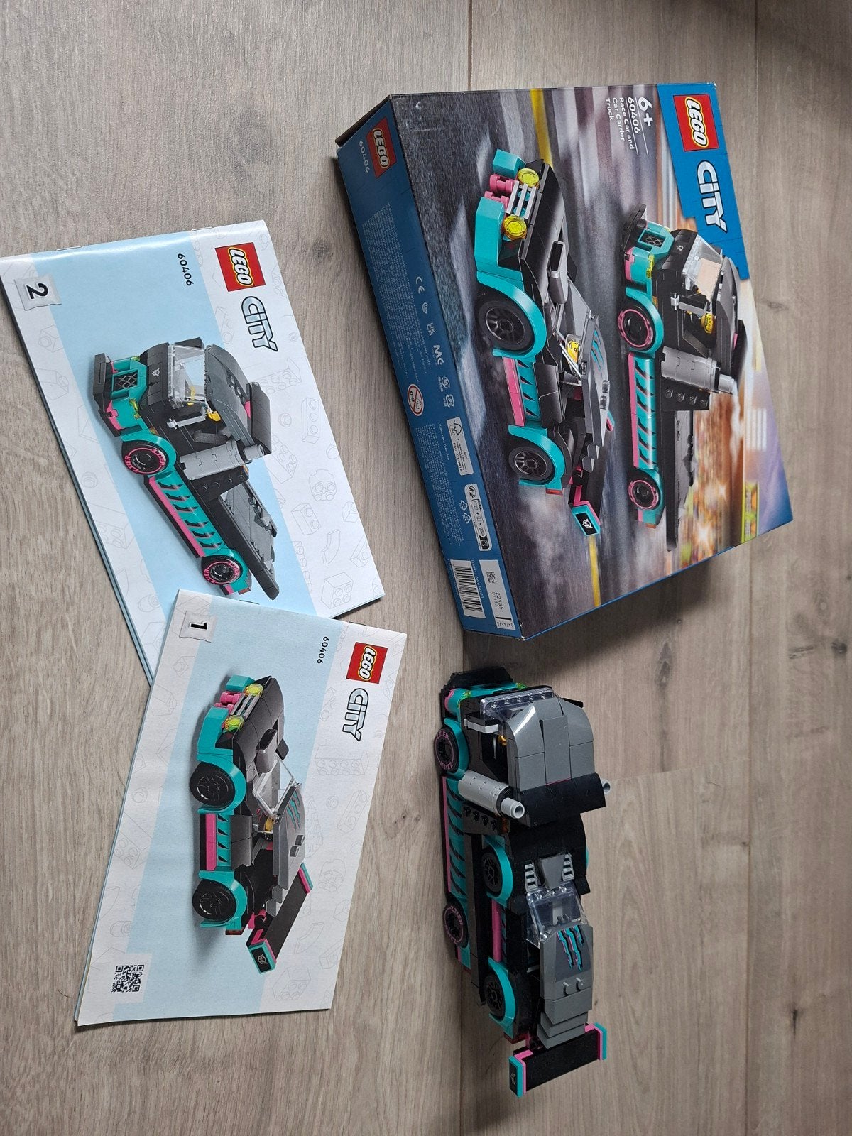 LEGO City Racewagen en Autotransporter (60406), Ophalen, Zo goed als nieuw