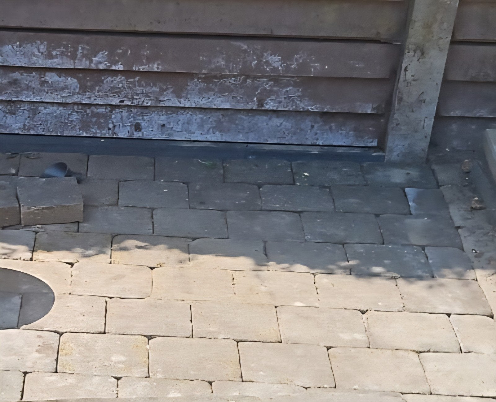 Gezocht: 15x20 blauwe Terrasstenen, Tuin en Terras, Ophalen, Gebruikt, Beton, Terrastegels