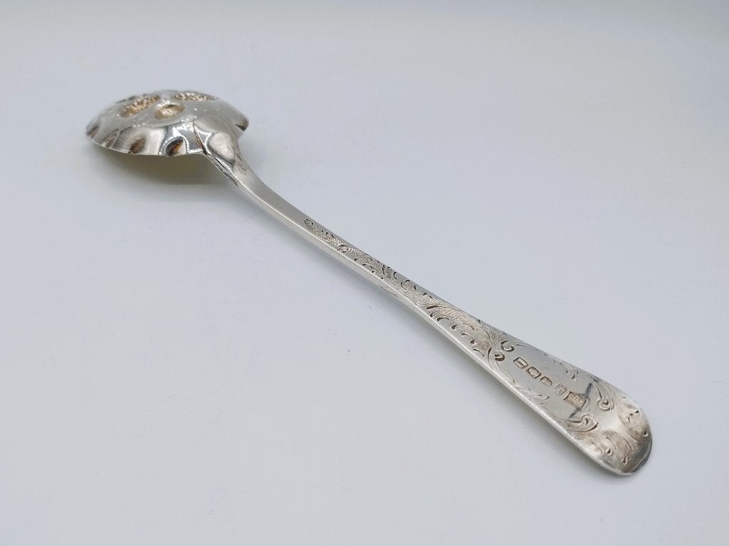 Zilveren bessenlepel, Barber, Cattle & North, York, 1831, Antiek en Kunst, Antiek | Bestek, Verzenden